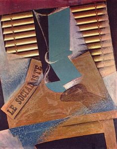 Bodegón con persiana, 1914, pintura de Juan Gris.